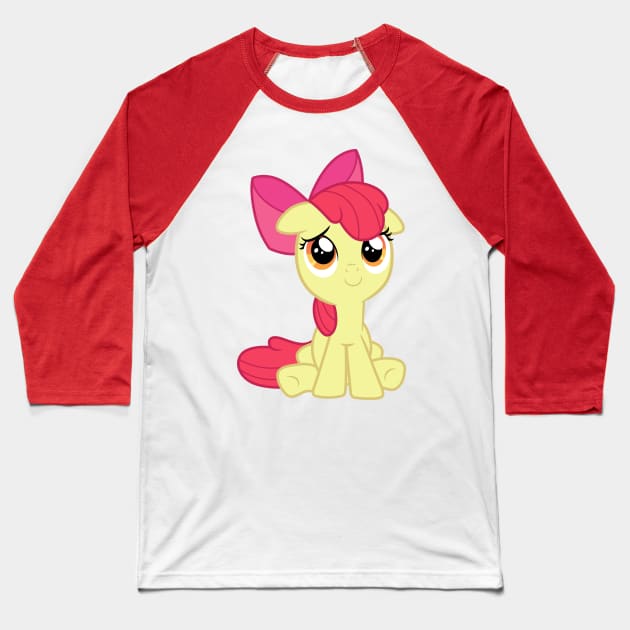 Sweet Apple Bloom Baseball T-Shirt by CloudyGlow